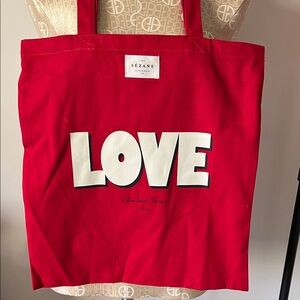 Sezane "Love" Tote